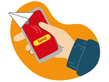Hand phone send