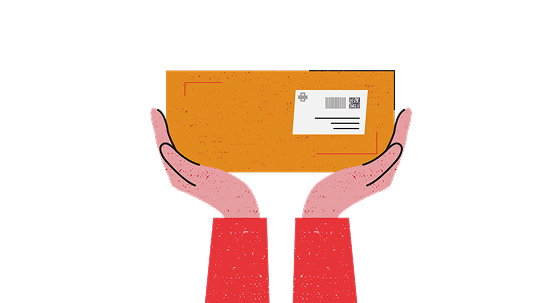 Hands parcel